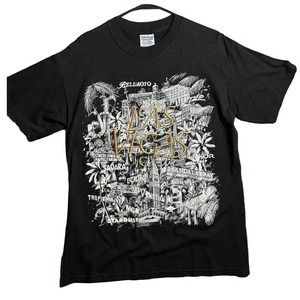 Las Vegas Hotels Vintage T-shirt Medium Bellagio Venetian